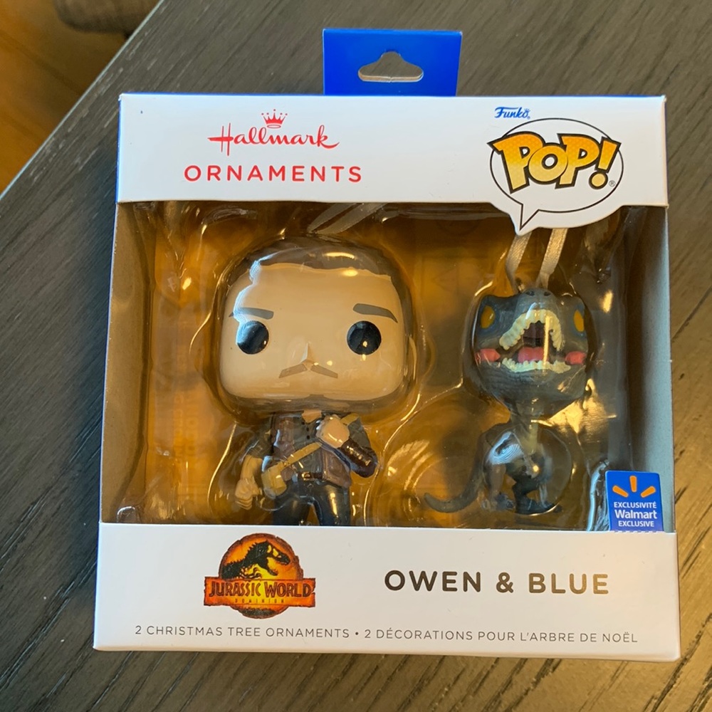 Funko Pop Ornaments - Jurassic World - Owen and Blue